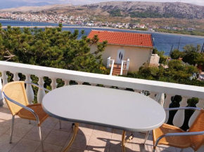 2 bedrooms appartement at Pag 100 m away from the beach with sea view enclosed garden and wifi, Pag